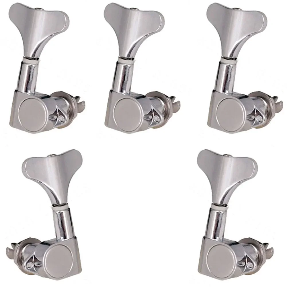 5pcs Bass Tuning Pegs Bass Heavy Duty Internal Gear Sealed Machine Heads Electric Guitar Accessories For Machine Heads Peg