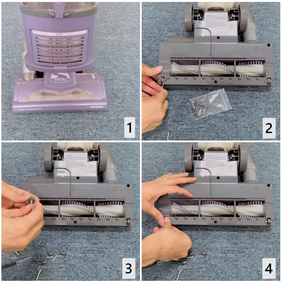 عجلات بديلة للمكنسة الكهربائية لموديلات دوارة Shark Navigator NV341، NV350، NV351، NV352، NV355، NV500—A19G