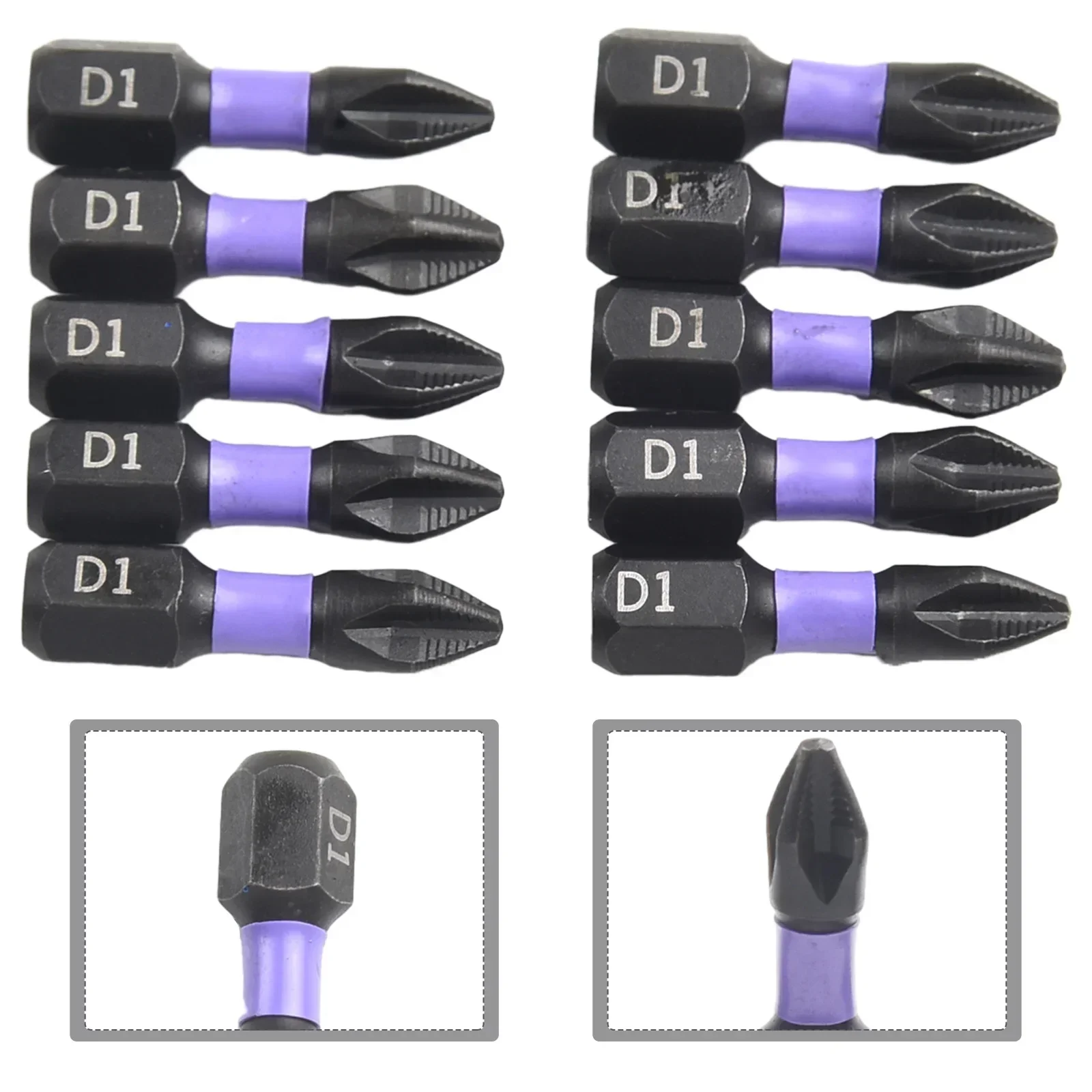 10/20pcs Batch Head Non-slip Cross Screwdriver Accessories PH2 Magnetic Batch Head Hardness Drill Bit Hand Tools Spare Parts