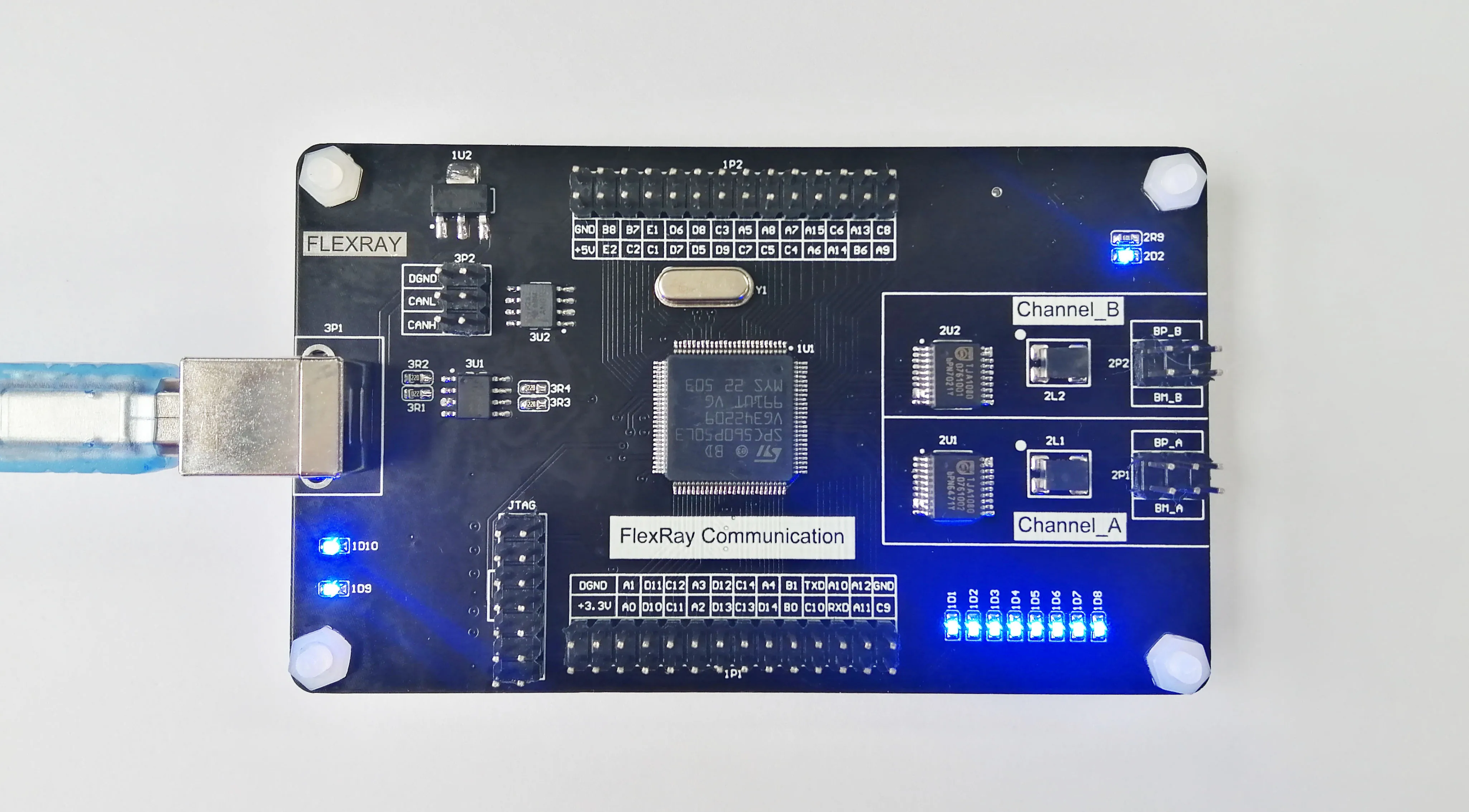 FlexRay Development Board Dual Node Module for Protocol Converter CAN UART