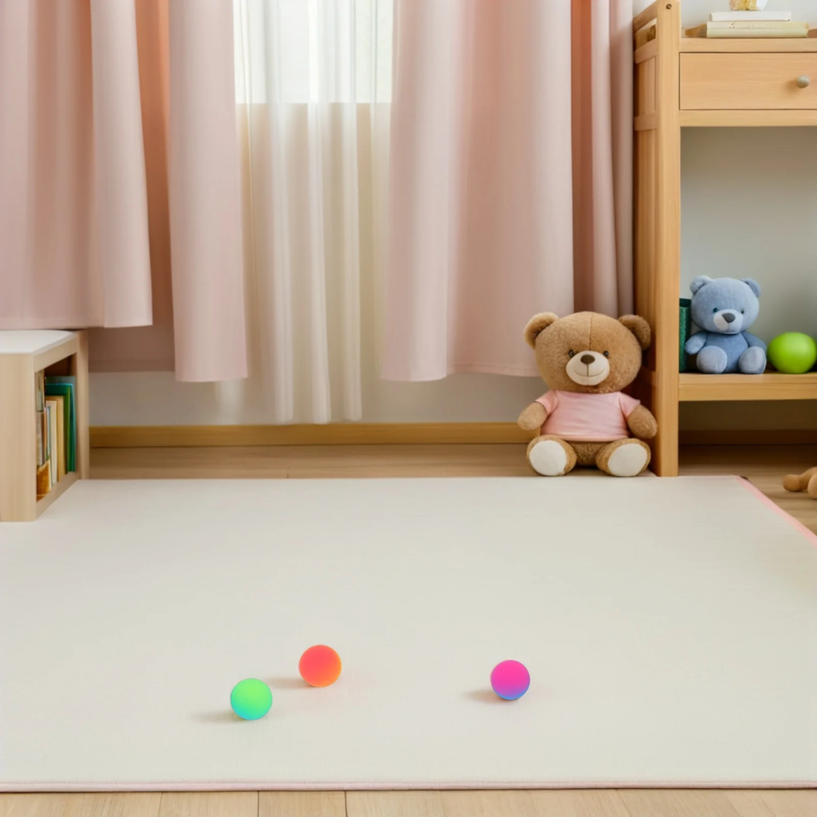 

30Pcs Assorted Bouncy Balls Strong Elasticity Smooth Matte Texture for Pass The Parcel Prizes Pinata Fillers Vending Machine