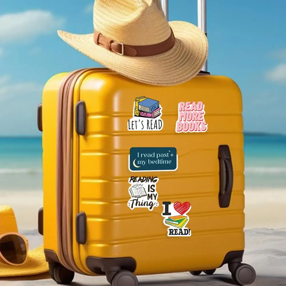 50 шт., водонепроницаемые виниловые наклейки для книг