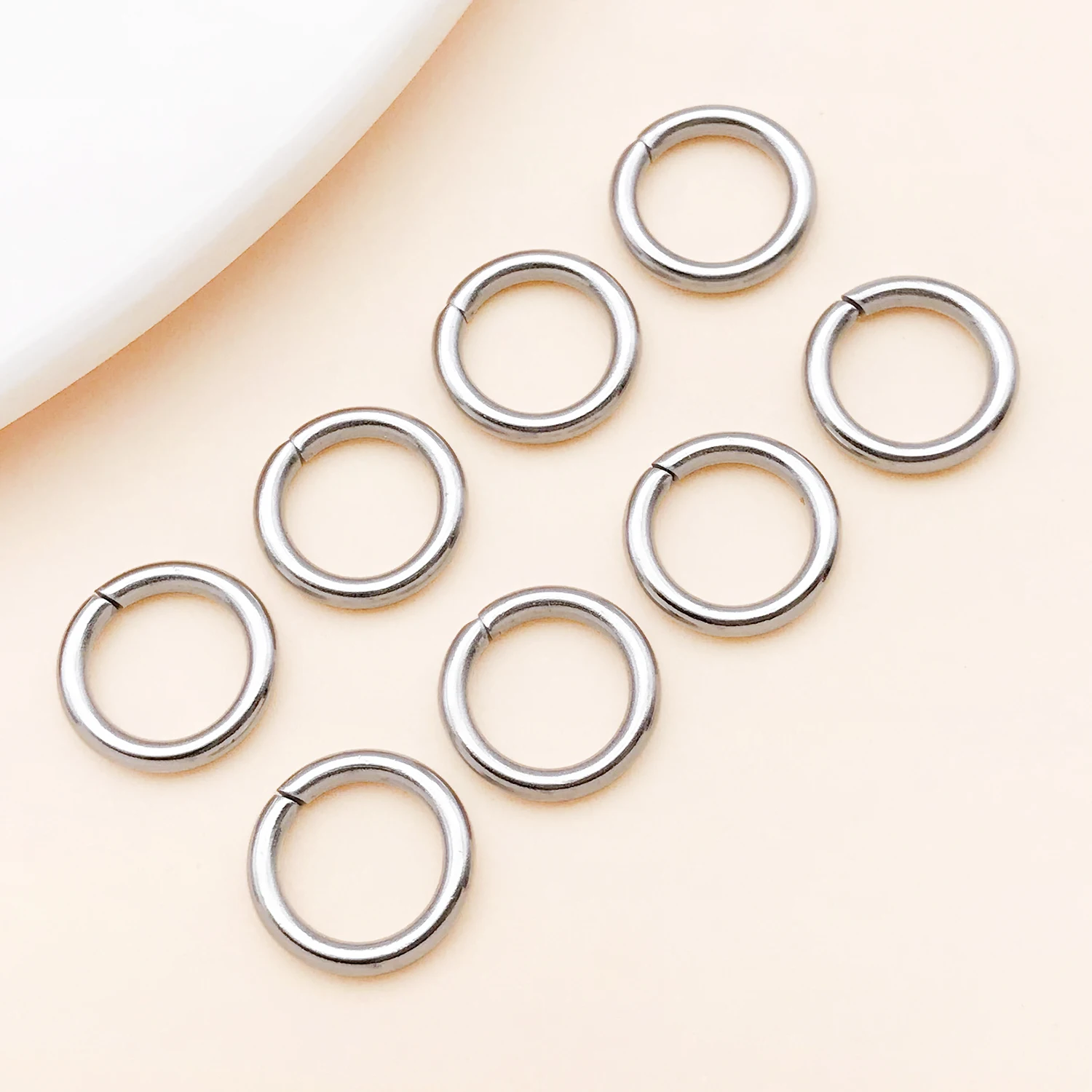 50 Stück 4-10mm Edelstahl Spaltringe Offene Einzelschlaufen Verbindungsringe für DIY Schmuckherstellung Armband Zubehör – Detail 13