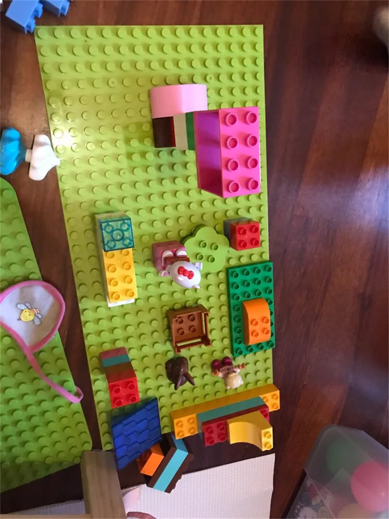 16*32 Punkte DIY große Grundplatte Zubehör Bausteine Spielzeug, kompatibel alle Marken, große Bausteine Grundplatte Wand – Detail 9