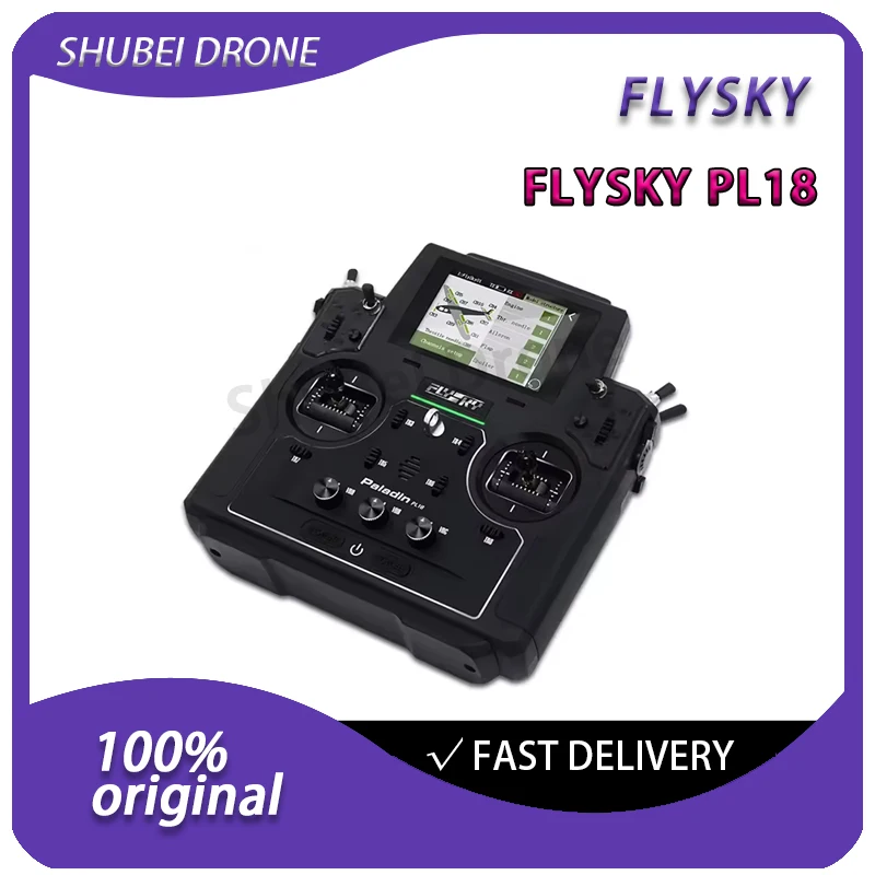 

FLYSKY Fusi Paladin PL18 Радиопередатчик 2,4 ГГц 18 каналов Двойная антенна AFHDS 3 Пульт дистанционного управления для вертолета с неподвижным крылом Tr8B TMR