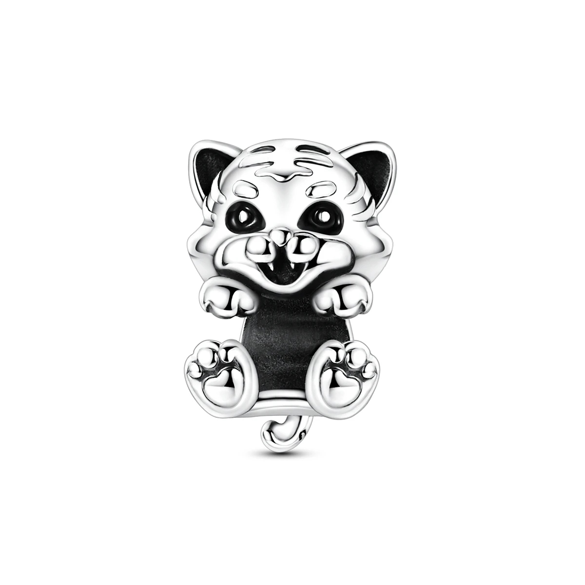 

Tiger Charm 925 Silver Bead Fit Original Bracelet Making For Woman Fashion Jewelry Gift