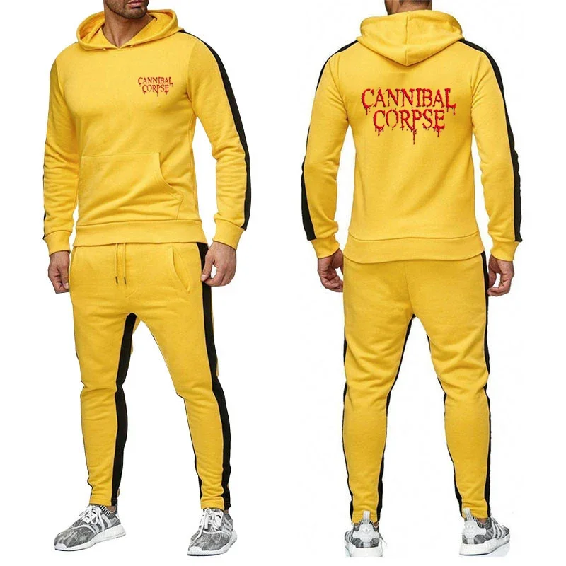 

Autumn Men's Printed Sweatshirt and Outdoor Jogging Long Pants Two-piece Set, Fashionable, Comfortable and Casual Men's Outfit