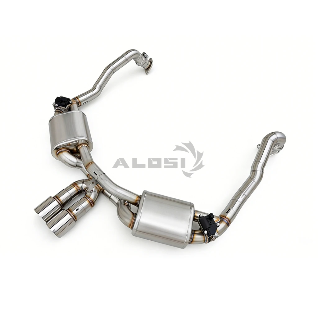 SS304 Smart Valved Catback Exhaust System for Boxster  GTS 981 3.4 2014 2016 Racing Muffler Tuning
