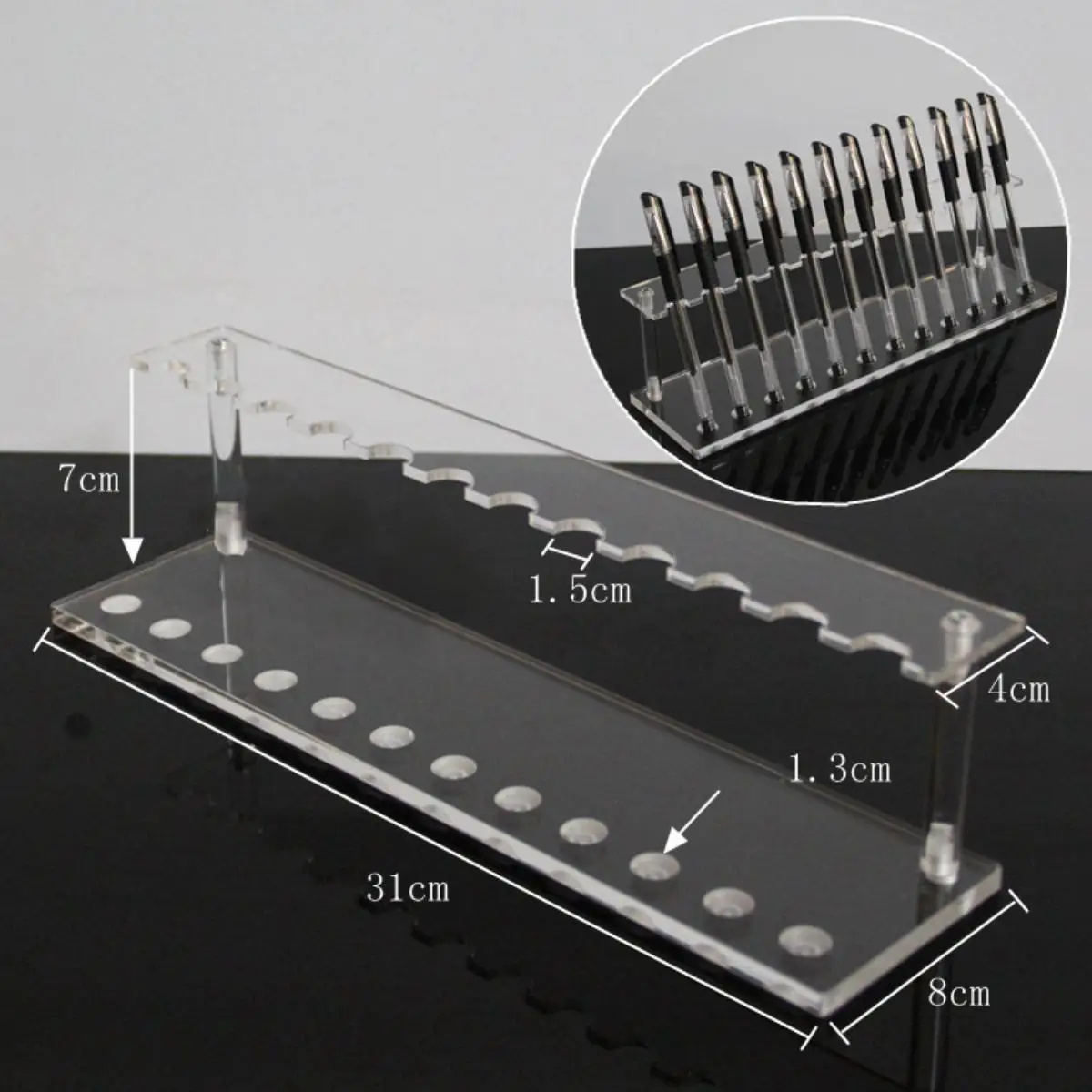 Акриловая подставка для ручек, косметический держатель для ручек для бровей, домашние вечеринки