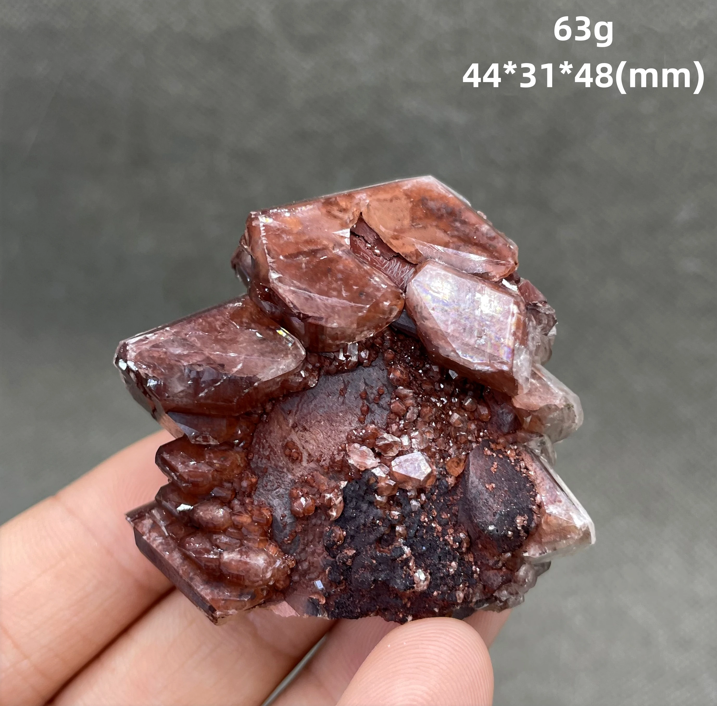 BEST! 63g natural chocolate center Calcite mineral specimen stones and crystals healing crystals quartz gemstones