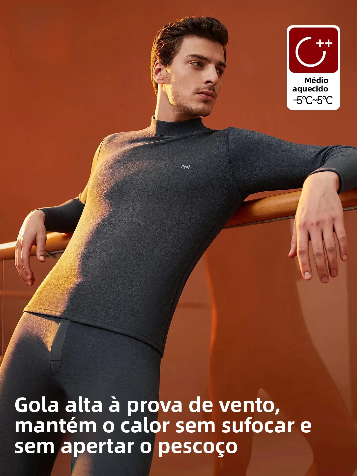 thickened-mid-neck-men's-thermal-underwear-set-warmth-conservation-base-layer-autumn-winter-clothes-home-clothes-polyester-sp