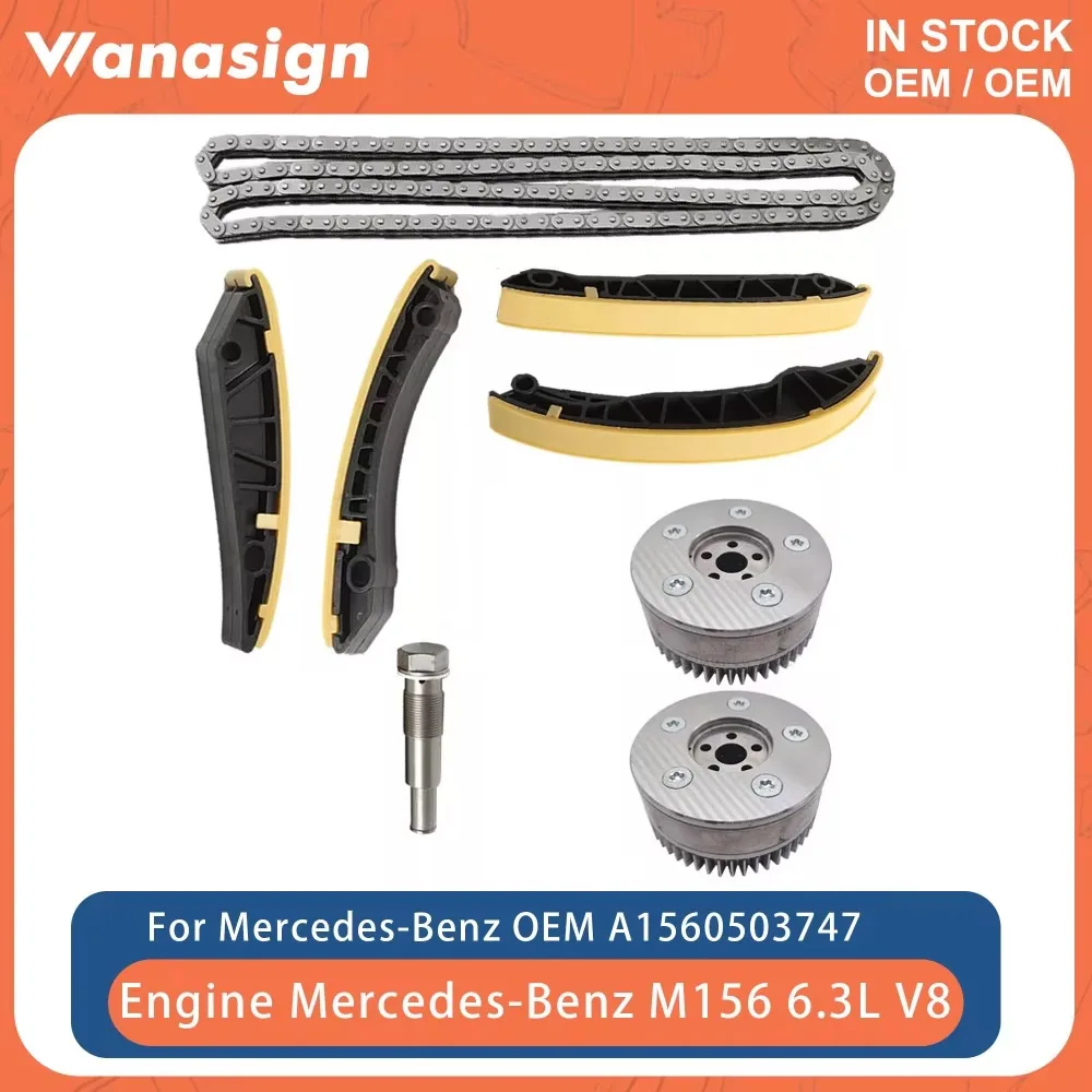 

Engine Timing Set With VVT Gear Fit 6.2 6.3 L For Mercedes-Benz M156 C63 E63 W204 W211 S204 SL63 C204 C219 6.2L 6.3L V8 GAS