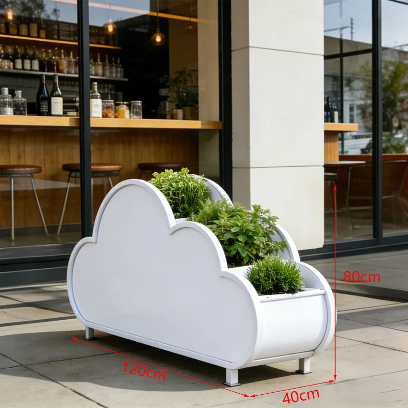 box cloud modeling balcony courtyard park street outside pendulum pedestrian street planting decorative flower pot 6