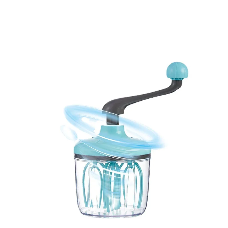 Applicable to Household & Commercial Kitchen High Productivity ABS Rotating Egg Beater Cream Mixer Whisk Hand Crank Baking Foam