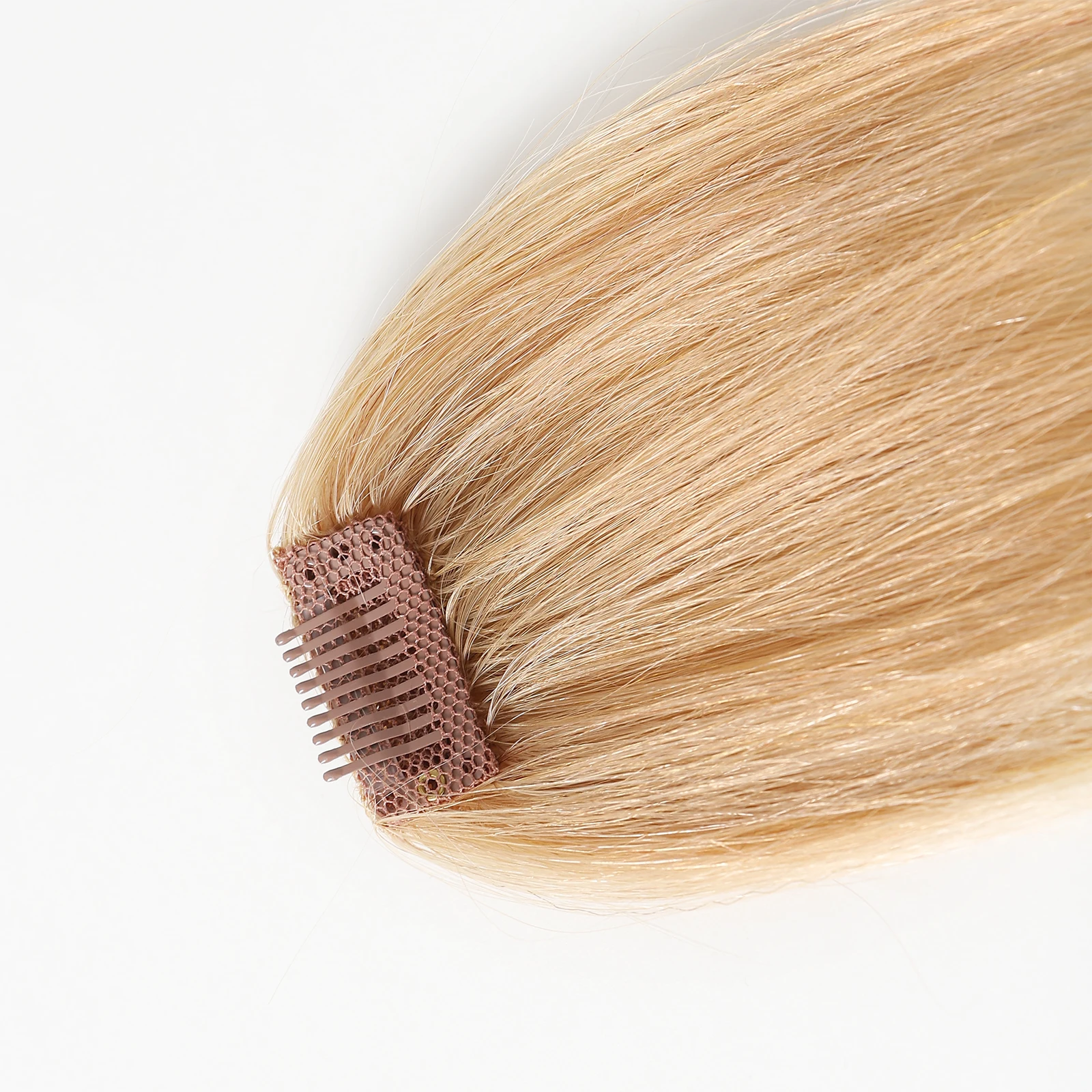Blonde Air Bangs Clip In Hand-knitted Wispy Bangs 100% Real Human Hair Bangs Clip In Hair Extensions Clip On Bangs Clip In Bangs