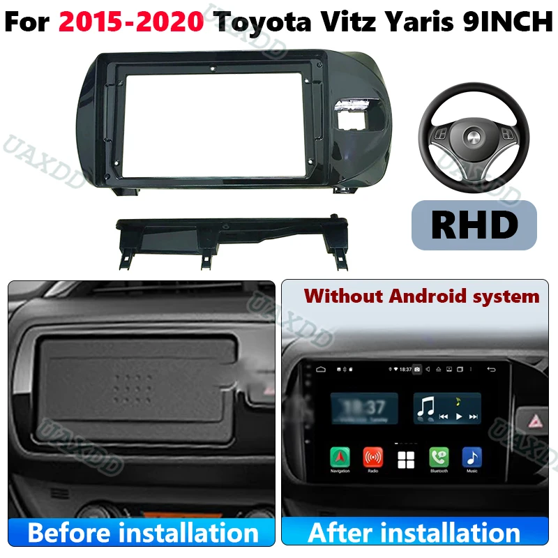 For Toyota 2015-2020 Vitz Yaris Echo RHD 9inch Car Radio Android