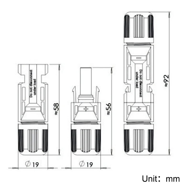 Solar Panel Extension Cable MC4 Connectors,14AWG (2.5mm²) Male-Female PV Wire 1 Core, Red Black DC Cable , 1000V 30A, (1m/2m/3m)
