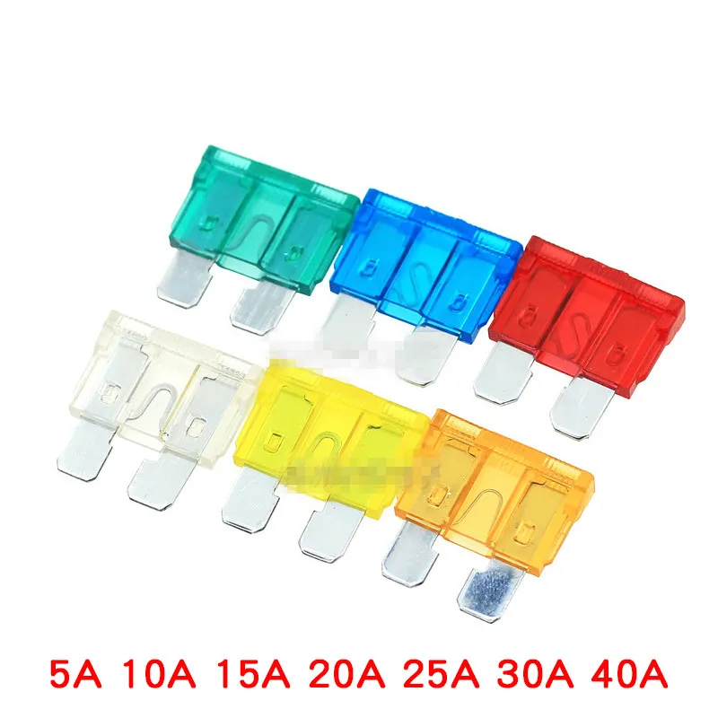 2/3/4/5/7.5/10/1520/25/30A  32V Car Auto Medium Blade ATO Fuses, 40 AMP, x20