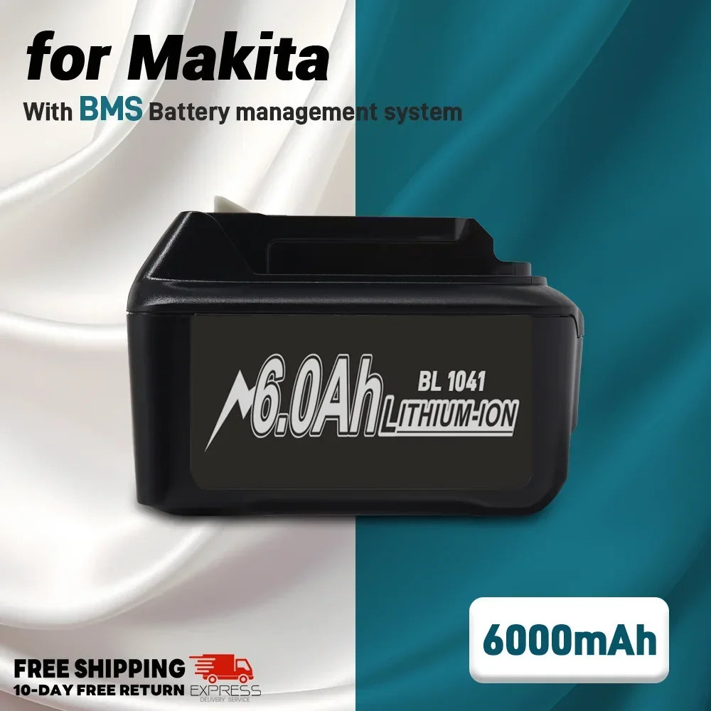 

12V 6Ah Rechargeable Lithium Battery Batteries For Makita Electric Drill L1016 BL1021B BL1041B Power Tools Replacement Batteries