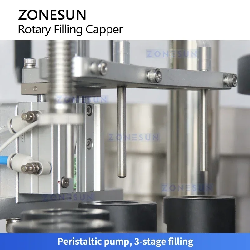 Zonesun monobloco enchimento e tampagem máquina rotativa enchimento e captador linha de garrafa de alta velocidade com alimentador ZS-FAL180F3