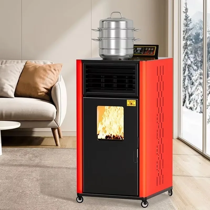 

Square Meters Automatic Feeding Wood Stove Indoor Heating and Cooking Sawdust Stove for Heating Wood Stoves for Heating