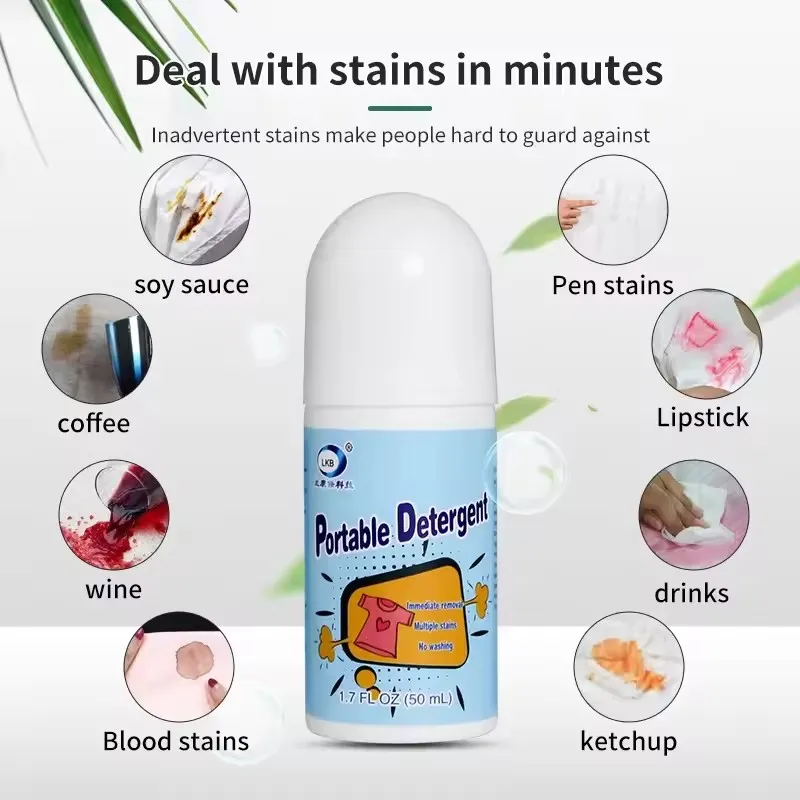 50/150ML Clothes Stain Removal Rolling Ball Portable Stain Cleaning Detergent Decontamination Pen Cleaning Dust Cleaner Remover