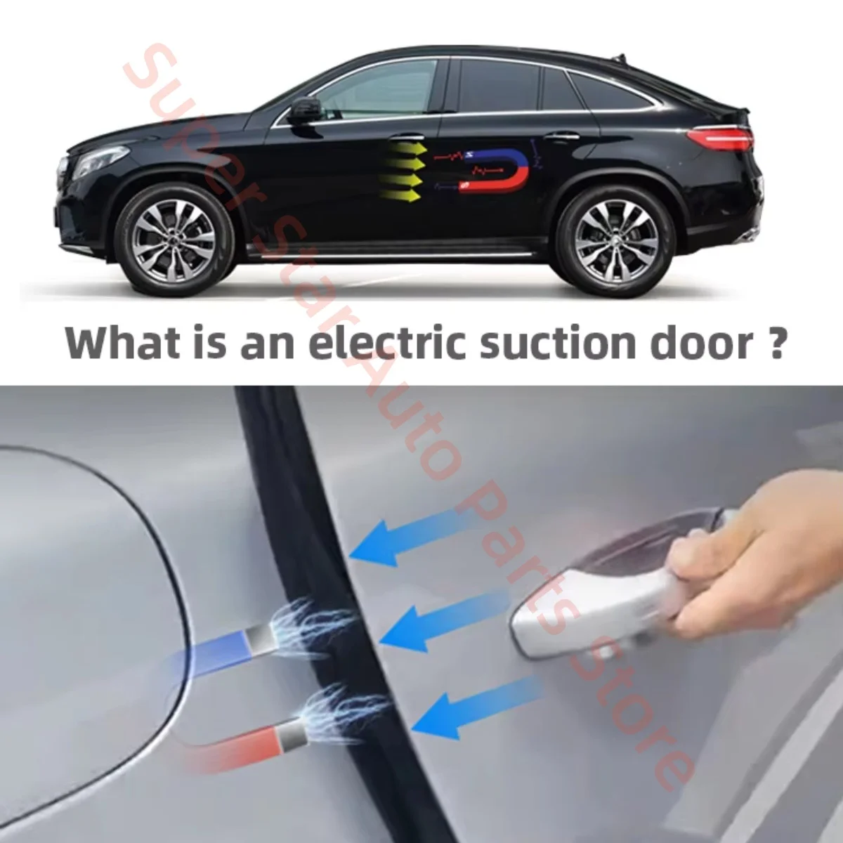

For Mercedes-Benz C-Class W206 GLC X254 GLB W247 Electric suction door Soft door closing Car accessories Intelligent anti-pinch