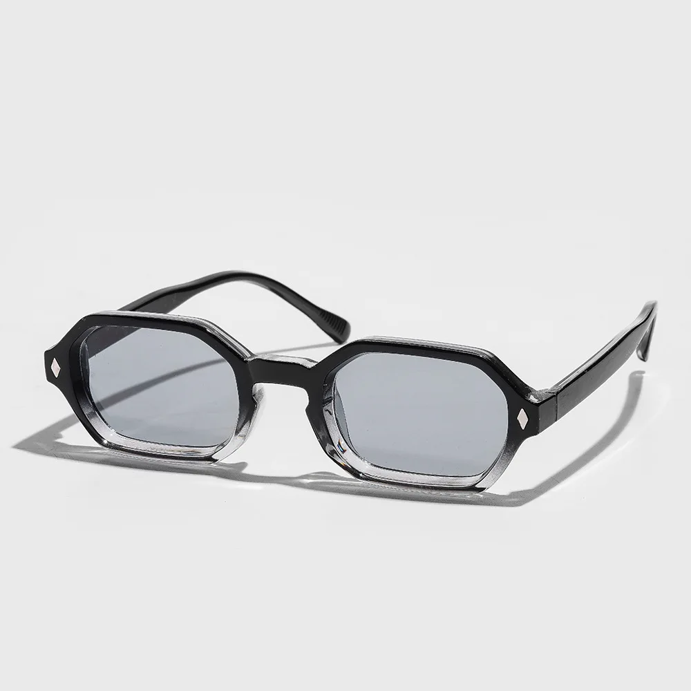 Lunettes de soleil à petite monture carrée, exquises, à la mode, robustes et durables, pour réunions de fête, plage, voyage, résistantes aux UV400