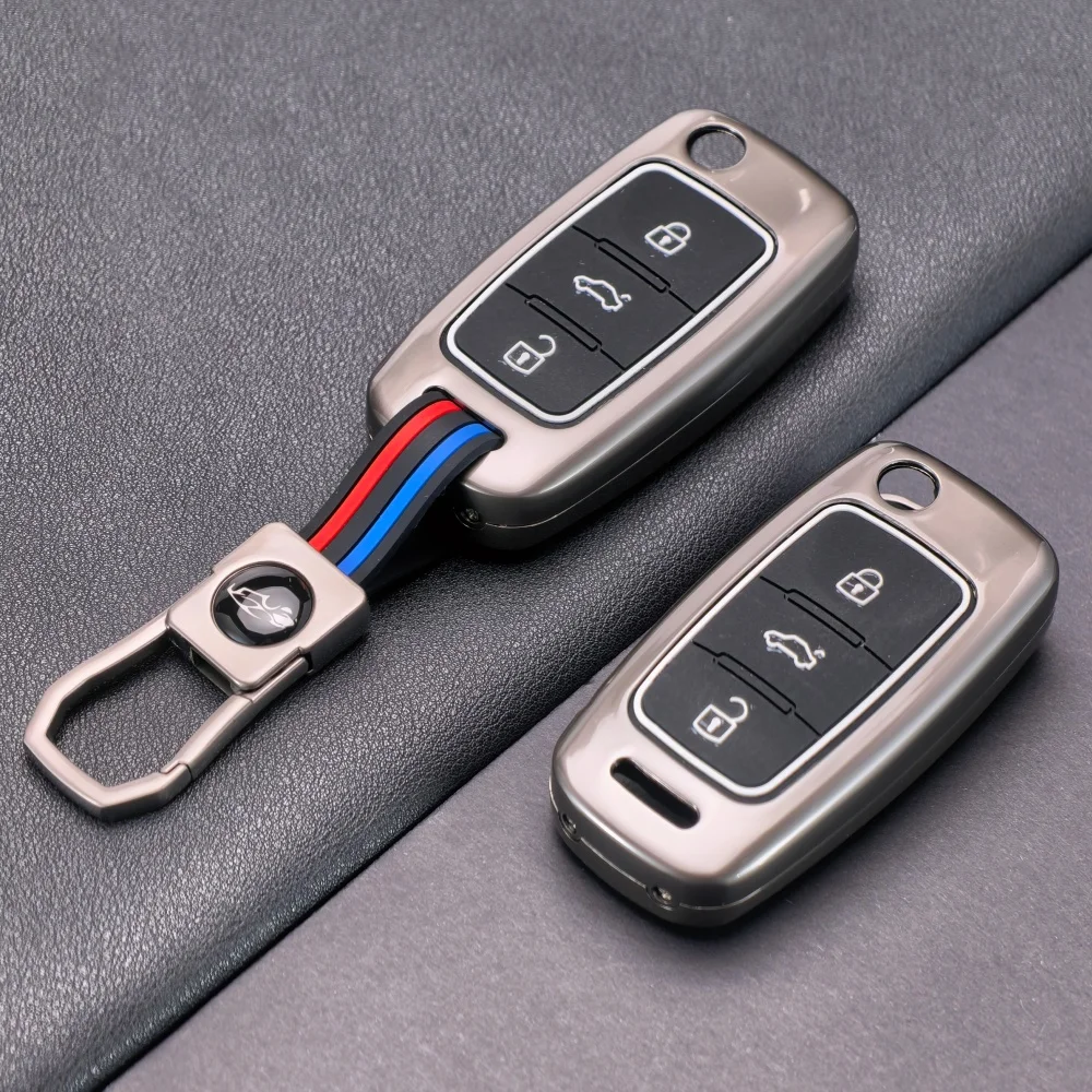 Metal Car Key Case Cover for VW Volkswagen Polo Tiguan Passat B5 B6 B7 Golf 4 5 6 MK6 Jetta Lavida Skoda Octavia Seat Leon Altea