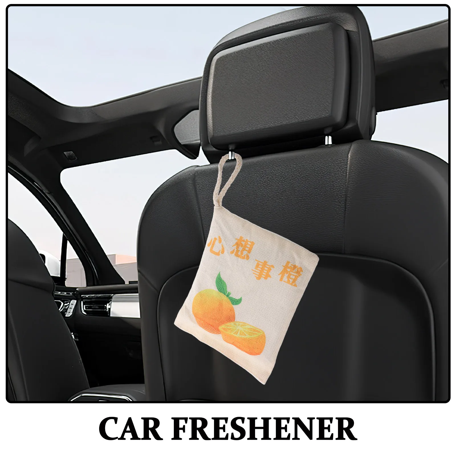 Car Air Freshener Bamboo Charcoal Purifier Bag Hanging Design Odor Bacteria Absorber for Vehicle Rv Camper Truck Suv
