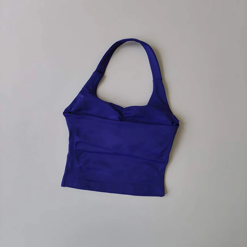 Halter yogavest, schokbestendig hardloopsporten, sportondergoed met hoge sterkte, fitness, pilates jarretel, mooie rug, herfst