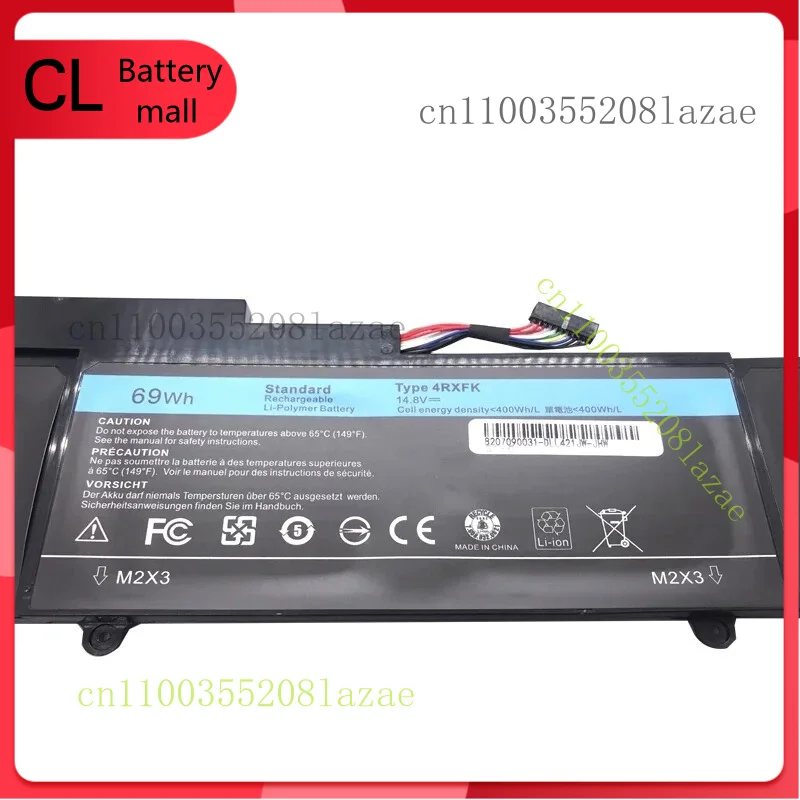 

Новый аккумулятор 4RXFK для ультрабуков Dell XPS 14-L421x 14 серии C1JKH FFK56 69 Втч