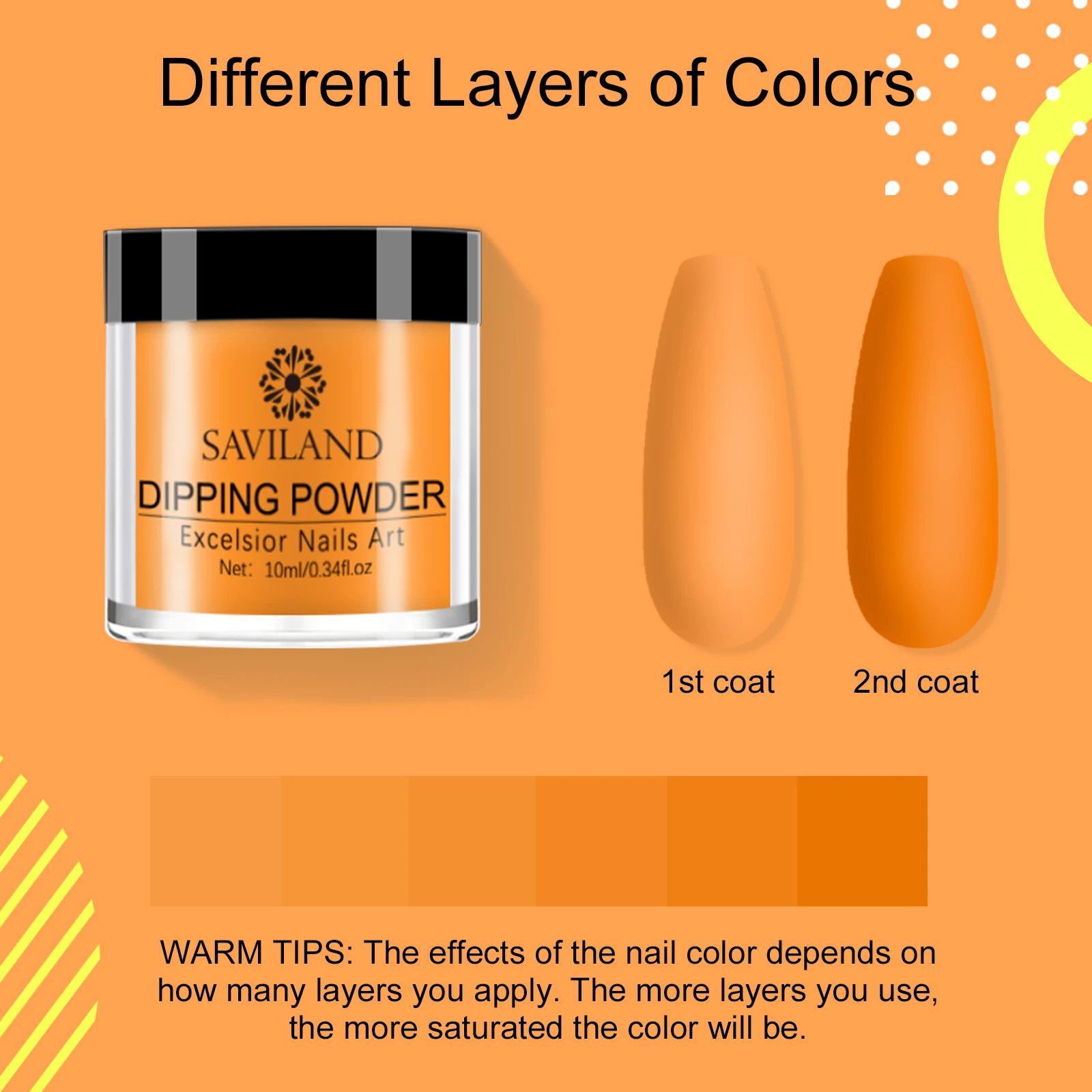 Saviland 20 Colors Dipping Powder Nail Kit Dip Powder Acrylic Powder Nails No Need Lamp Cure Natural Dry Long Lasting Nail Art