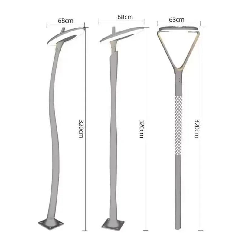 Best Quality IP67 Waterproof Aluminum LED Garden Light CE Certified Outdoor Pillar Lamp Battery Included 6500K Color