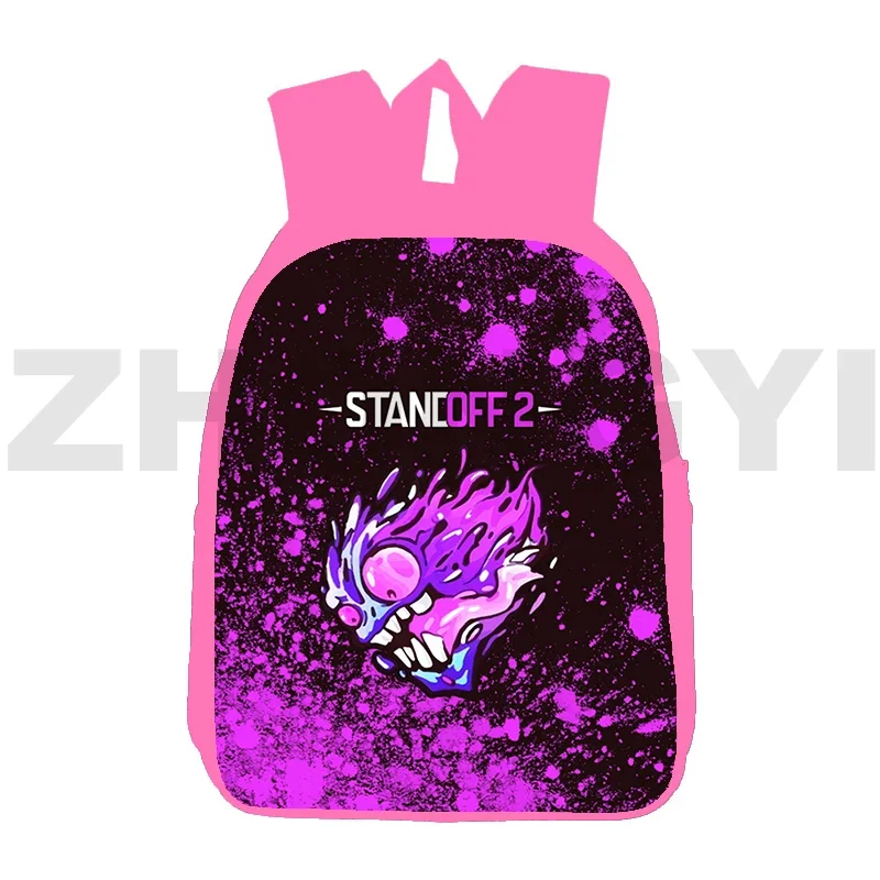 Fashion Fancy Elementary Schoolbag 12/16 Inch Assault Game Standoff 2 Print Backpack 3D Japanese Anime Kawaii Backpack Crossbody