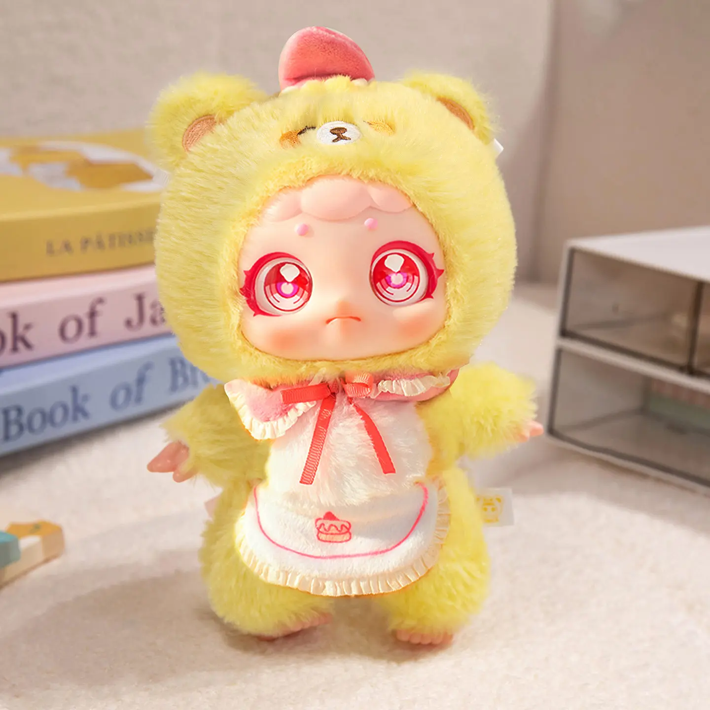 20 cm süßer Bär Backen Küche Vinyl Gesicht Plüschtiere Tierspielzeug Anhänger Brot Gebäck Backen Geschenk für Kochbegeisterte Kinder