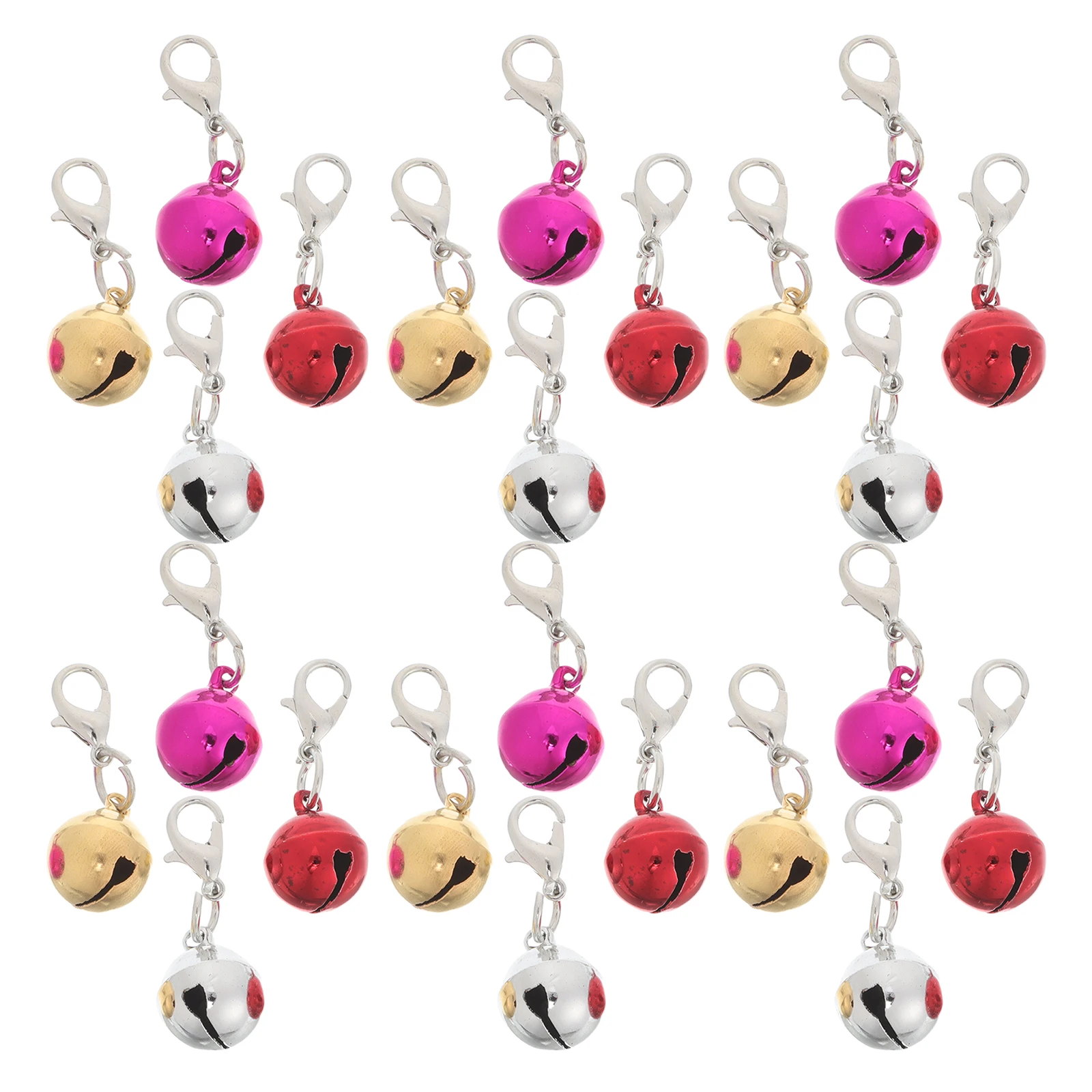 

36 Pcs Bells Dog Bell Collar Colorful DIY Iron Gentle Sound Fit Cats Dogs Accessories Dog Bells Charm Pendant Collar
