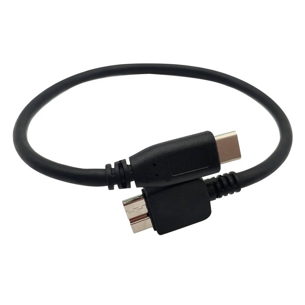 25CM USB 3.1 Type C to USB 3.0 Micro-B Data Cable for Apple MacBook pro Chromebook Pixel External Hard Drive - 0.25m Length