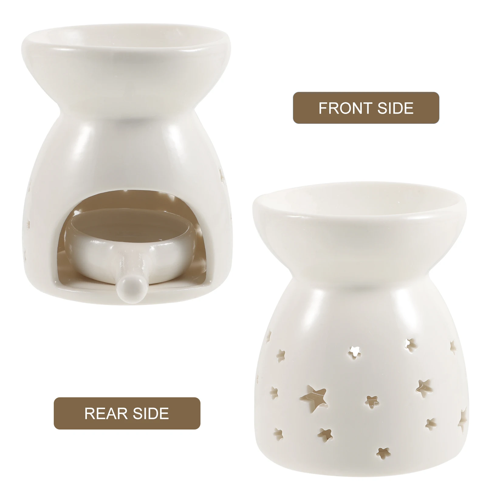 

Ceramic Aromatherapy Burner Oil Diffuser Incense Tealight Wax Melt Warmer Ceramics