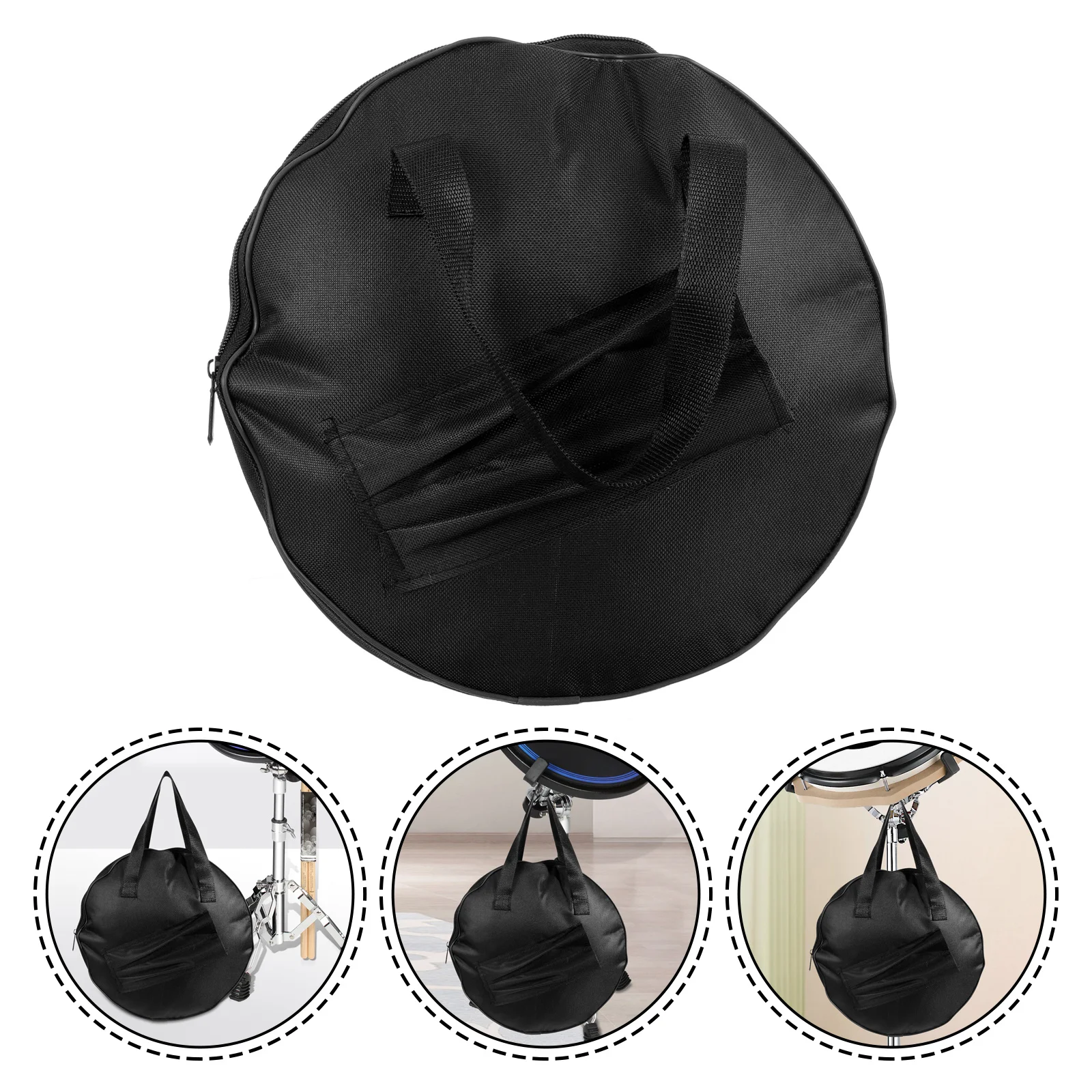 Sac de transport de tambour muet, tissu Oxford, mallette de rangement Durable pour tapis de pratique, pochette Portable de grande capacité pour instruments de Percussion
