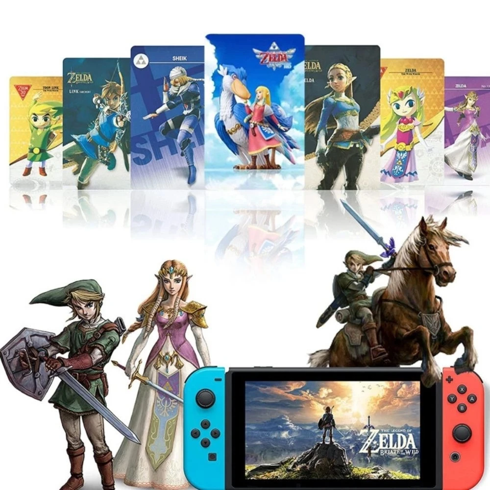 High Quanity 40pcs Zeldaes Card Ntag215 NFC BOTW Set with Skyward Sword Loftwing for Link Breath of the Wild forNS Switch Games