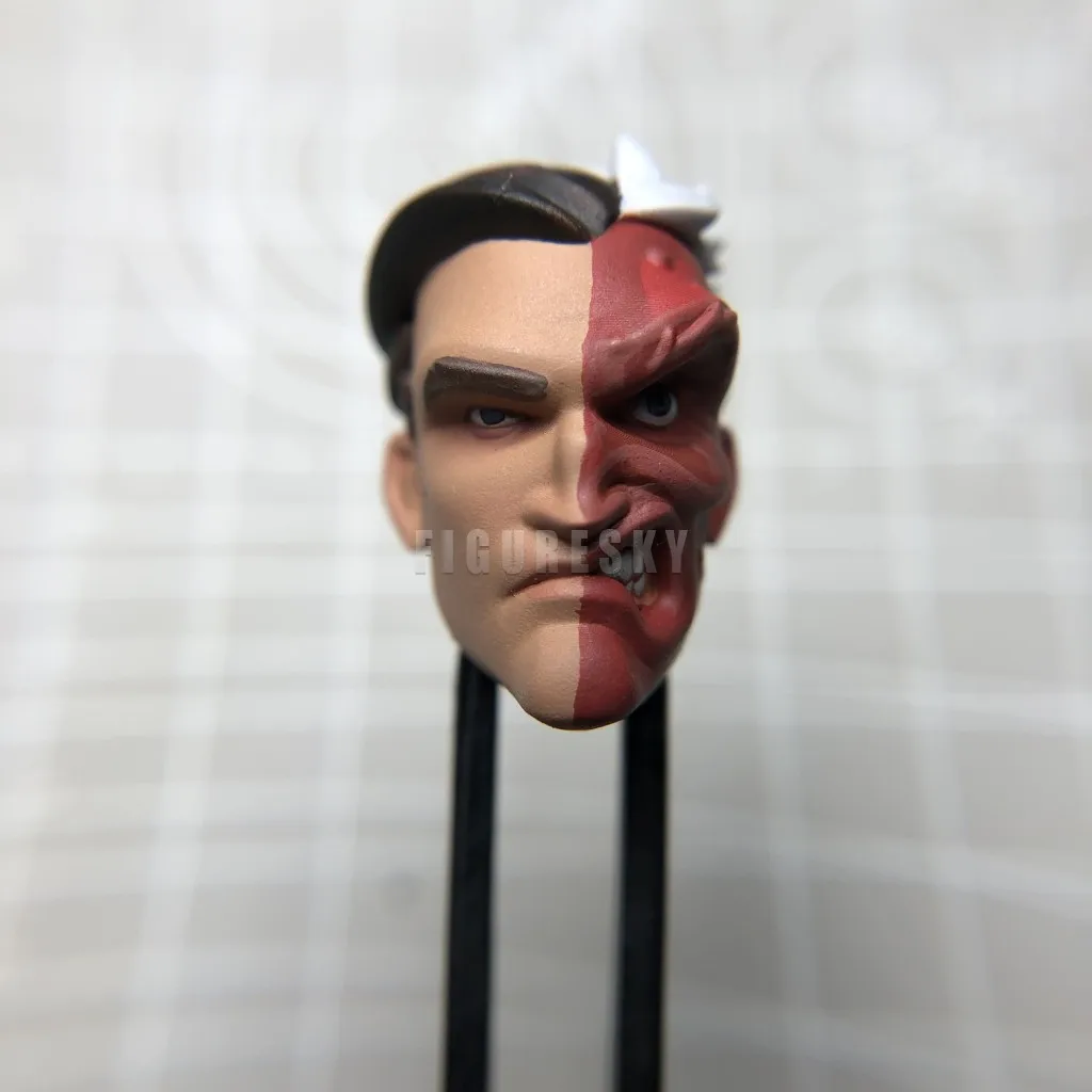 HL086 Customized 1/18 1/12 1/10 Scale Harvey Face Painted Head Sculpt for 3.75