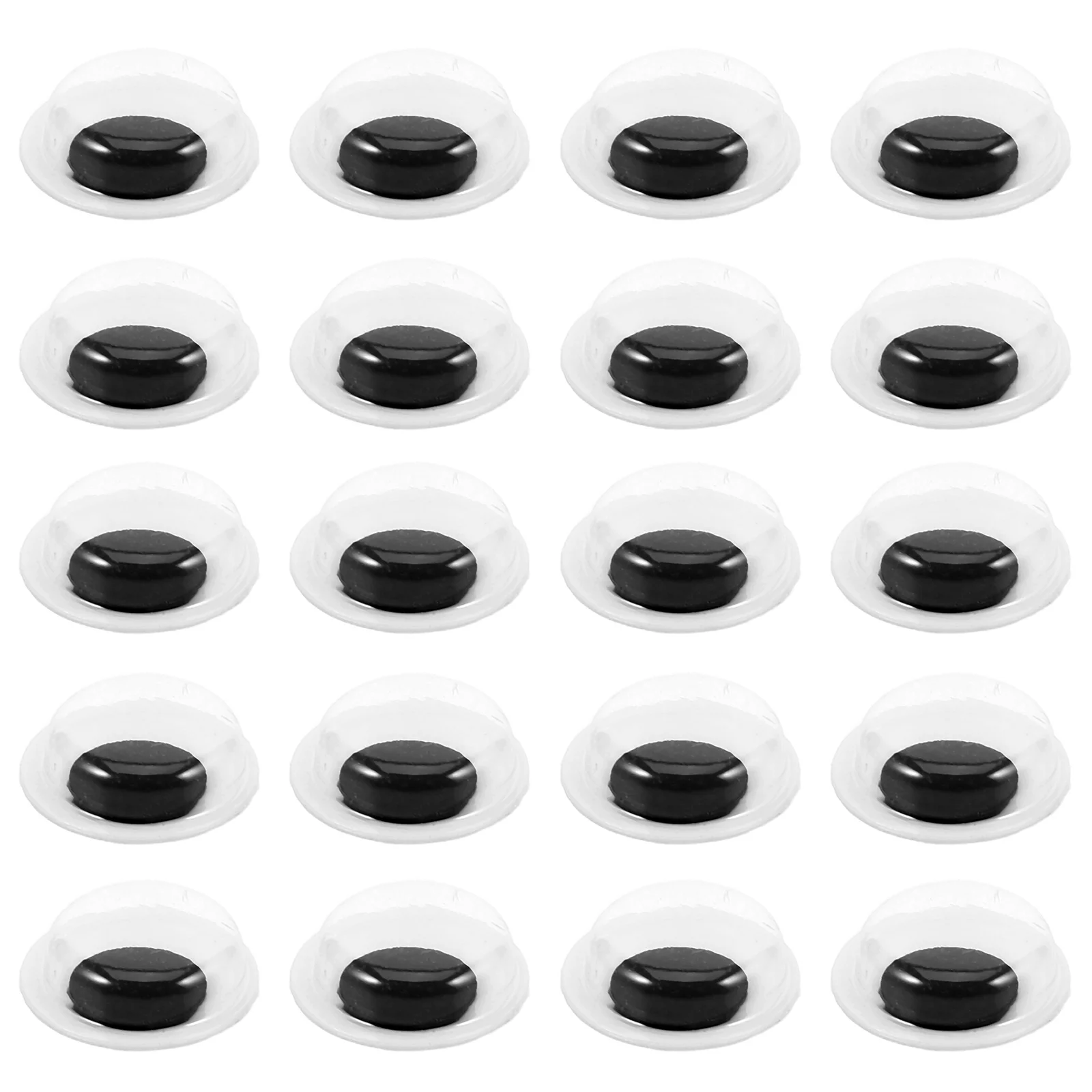 100Pcs Handmade Eyes Self Adhesive Googly Eyes 12Mm Moving Eyeballs for Crochet Hand Puppet Making Stuffed Animal Accessories