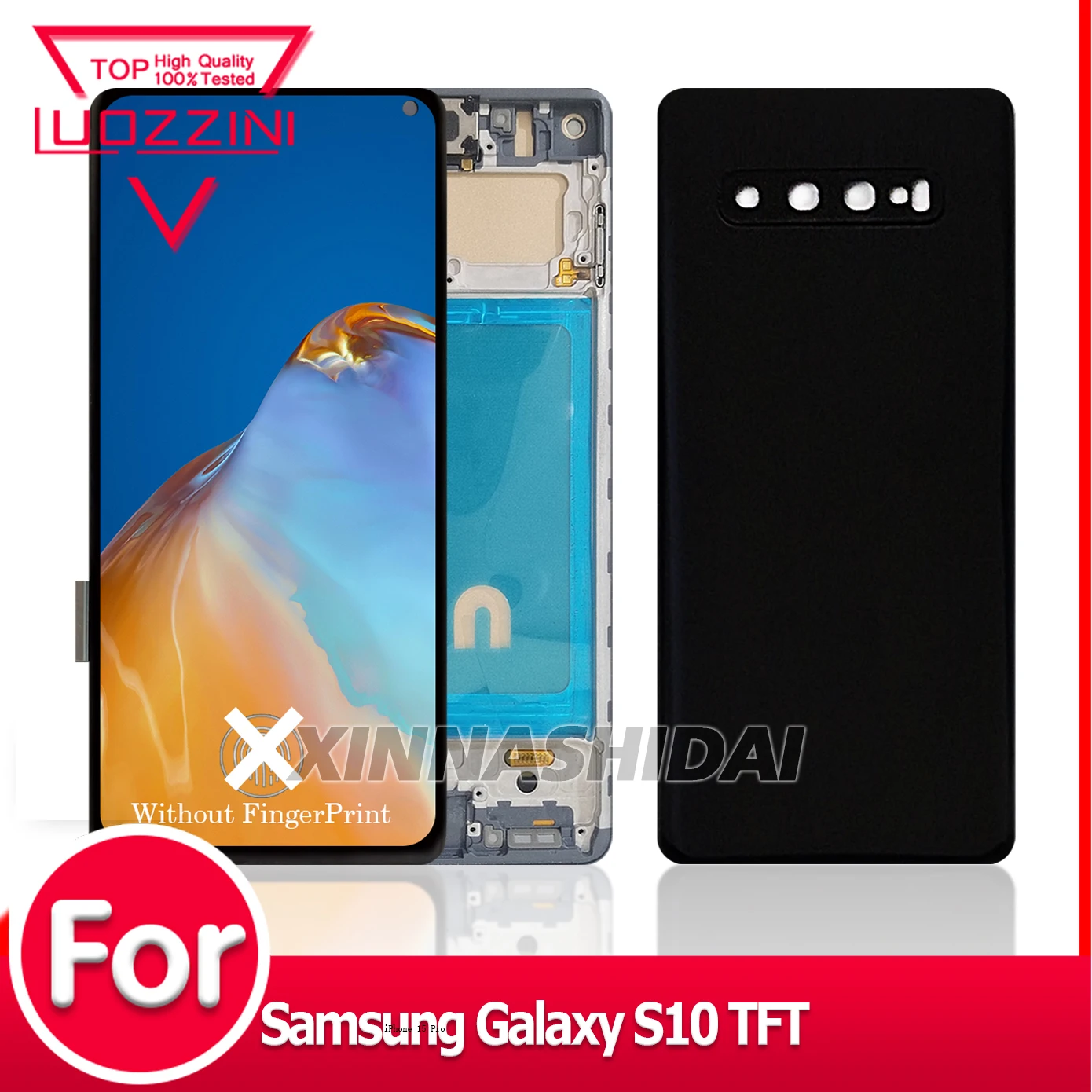 tft-ディスプレイサムスンギャラクシー-s10-sm-g973f-sm-g973u-sm-g973w-液晶タッチスクリーンデジタイザフレームテスト済み