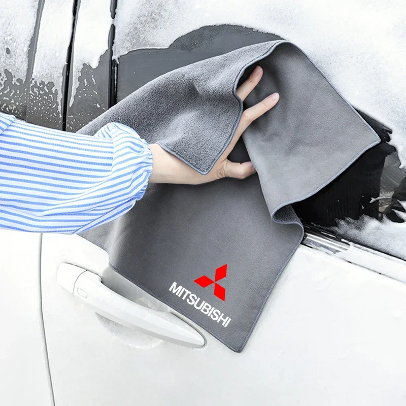 Serviette de nettoyage de voiture en daim et microfibre, 1 pièce, chiffon pour Mitsubishi Xpander Pajero Sport L200 Outlander ASX Delica et autres modèles