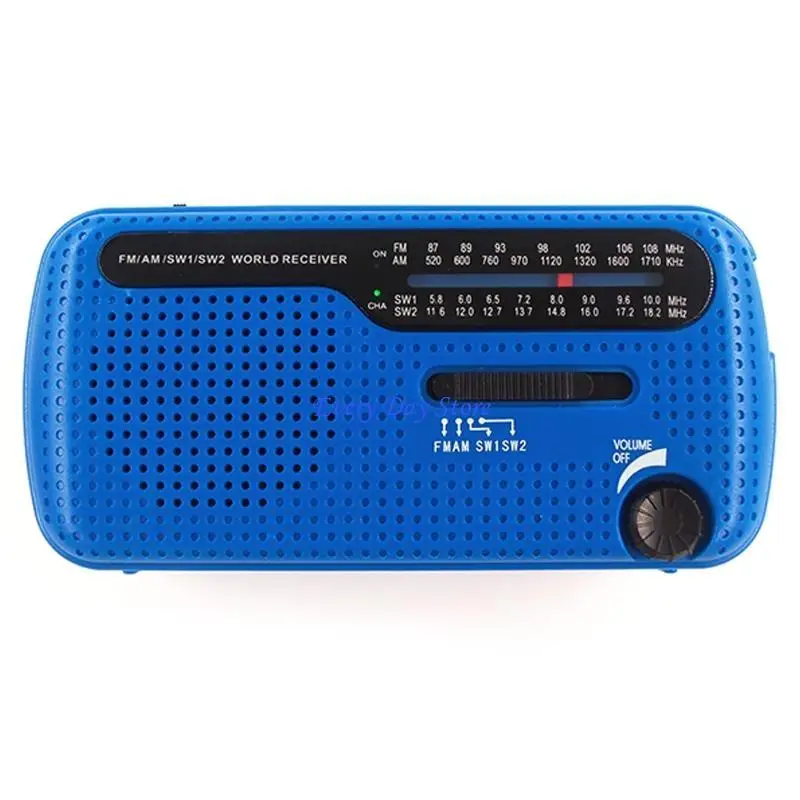 Hand Crank Solar FM SW1 SW2 Weather Radio Torch Torch Torch