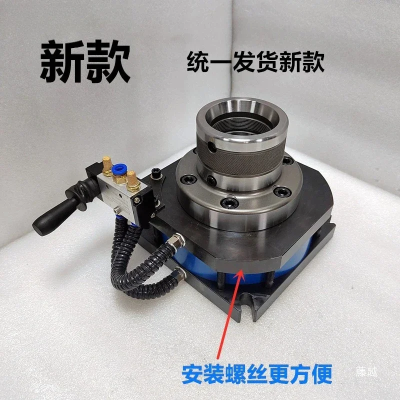 Pneumatic clamp seat, hydraulic clamp seat dual-purpose fixture, for cylinder diameter 160 sets of drilling and milling machines view 3