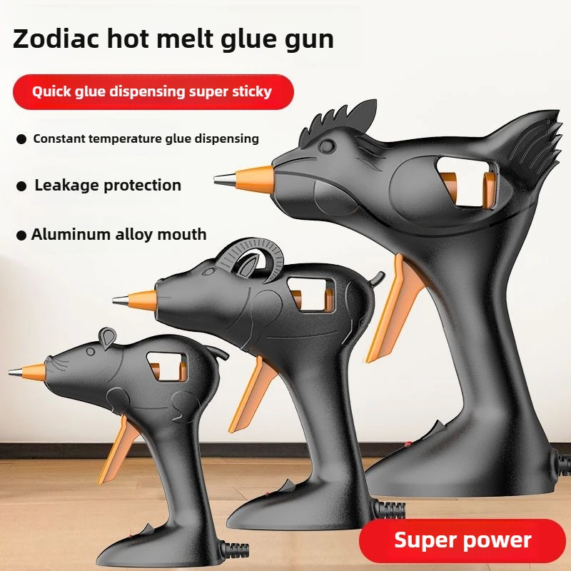

‌7mm Hot Melt Glue Gun with 30 Glue Sticks - Fast Heating & Anti-Drip, Ergonomic Trigger for Craft/DIY/Repair, Safe Lightweight