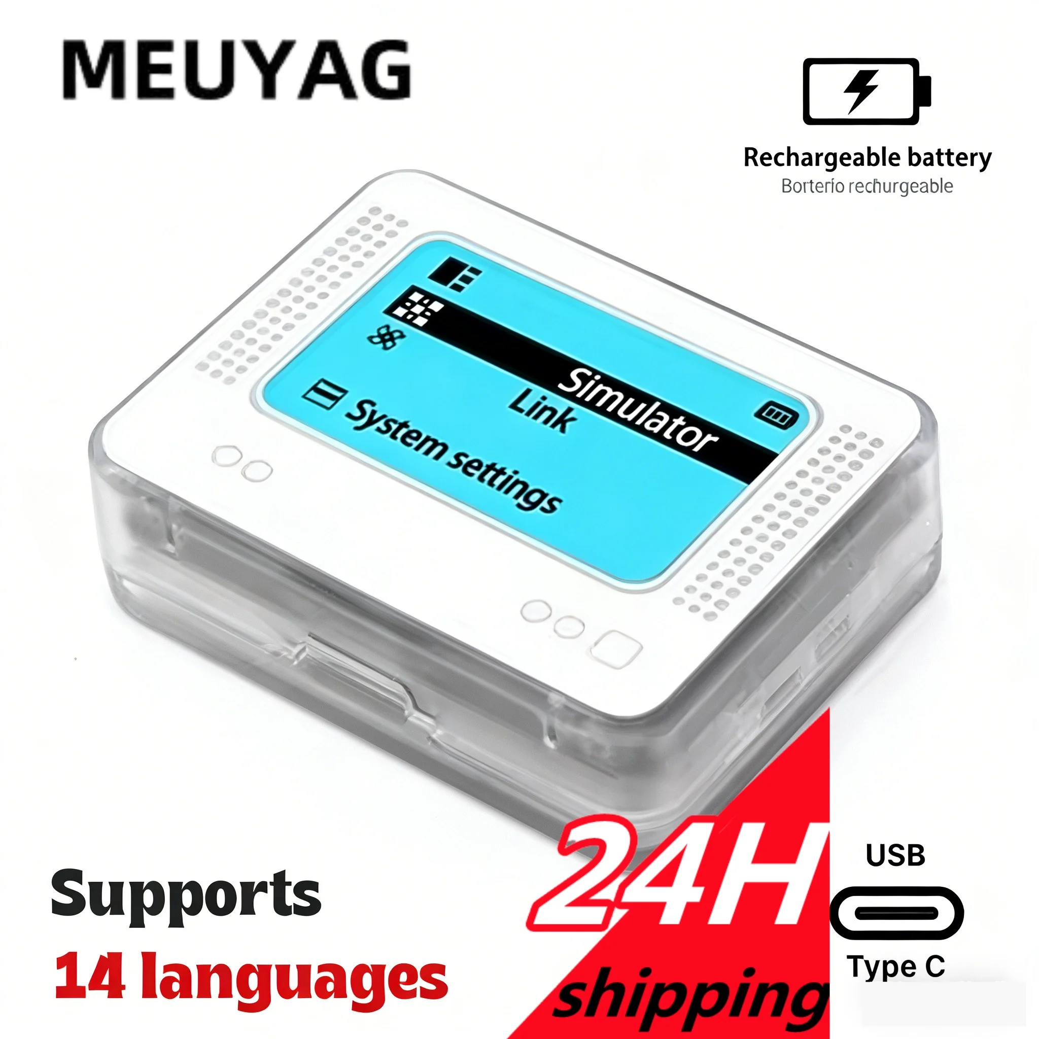 MEUYAG Simulador Inteligente Carregável para Amiibo, Emulador NFC, Gravador Universal para Acessórios de Jogos Switch2/Switch WiiU 3DS
