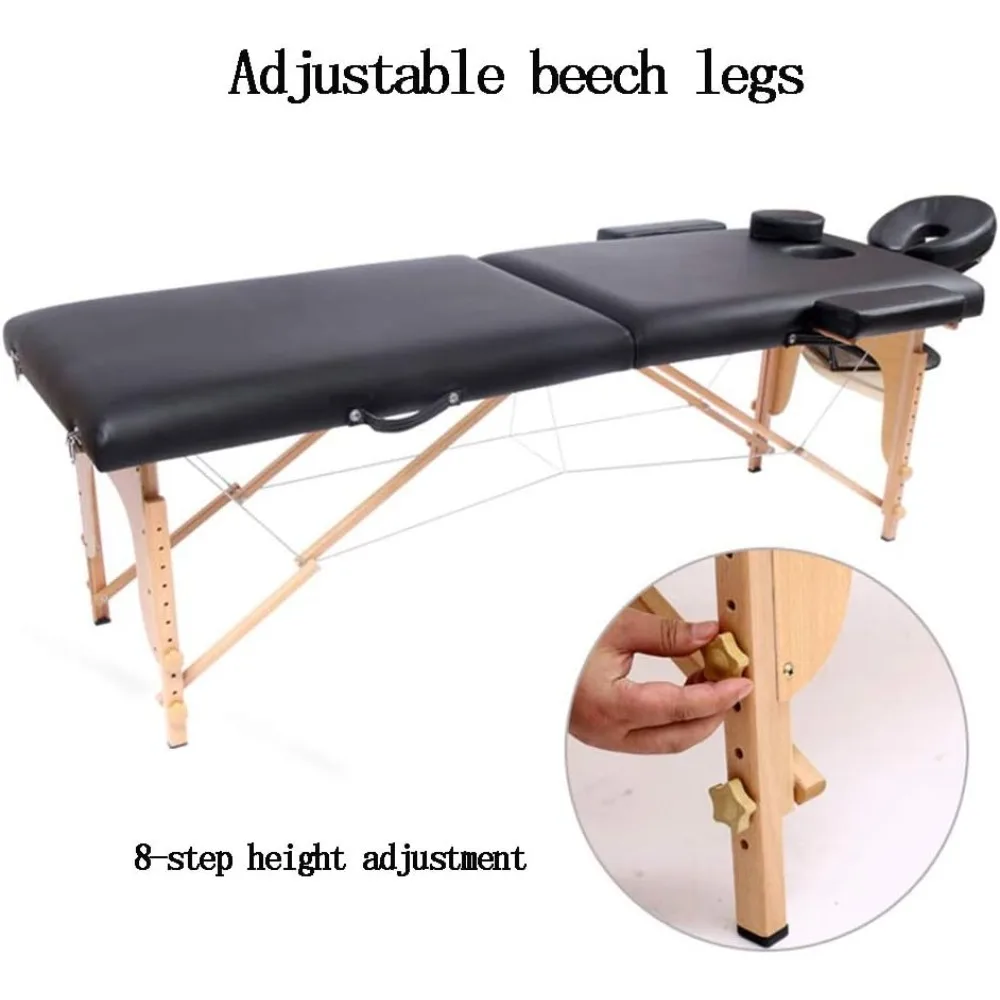 Folding Massage Bed, Memory Foam Portable Beauty Bed Physiotherapy Massage Bed Massage Table